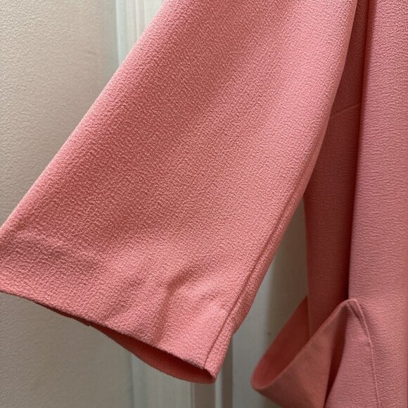 2/$30 Melissa McCarthy Seven 7 Open Front Blazer Jacket 3X Coral Pink Office - Picture 4 of 11